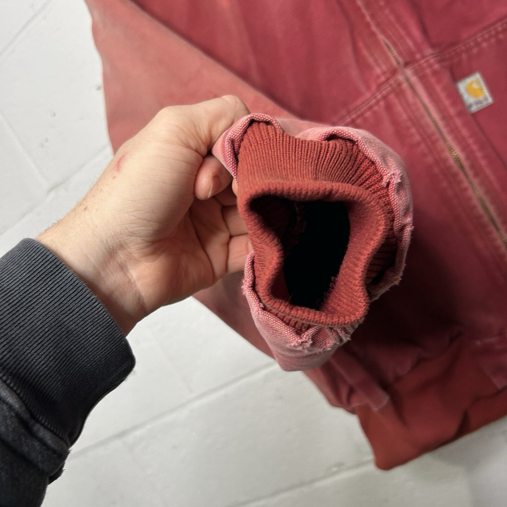 Vintage Carhartt Fleece-Lined Active Jacket “Dark Red” J158 DKR