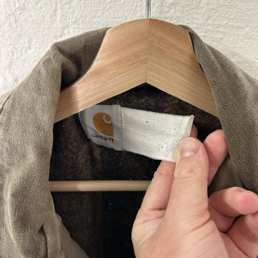 Vintage Carhartt Wool-Lined Cropped Duster Coat “Chestnut” PB2321 Men’s Small