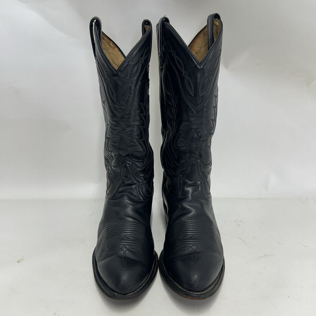 Vintage Tony Lama Style 2993 Western Cowboy Boots “Black” Men’s 9D