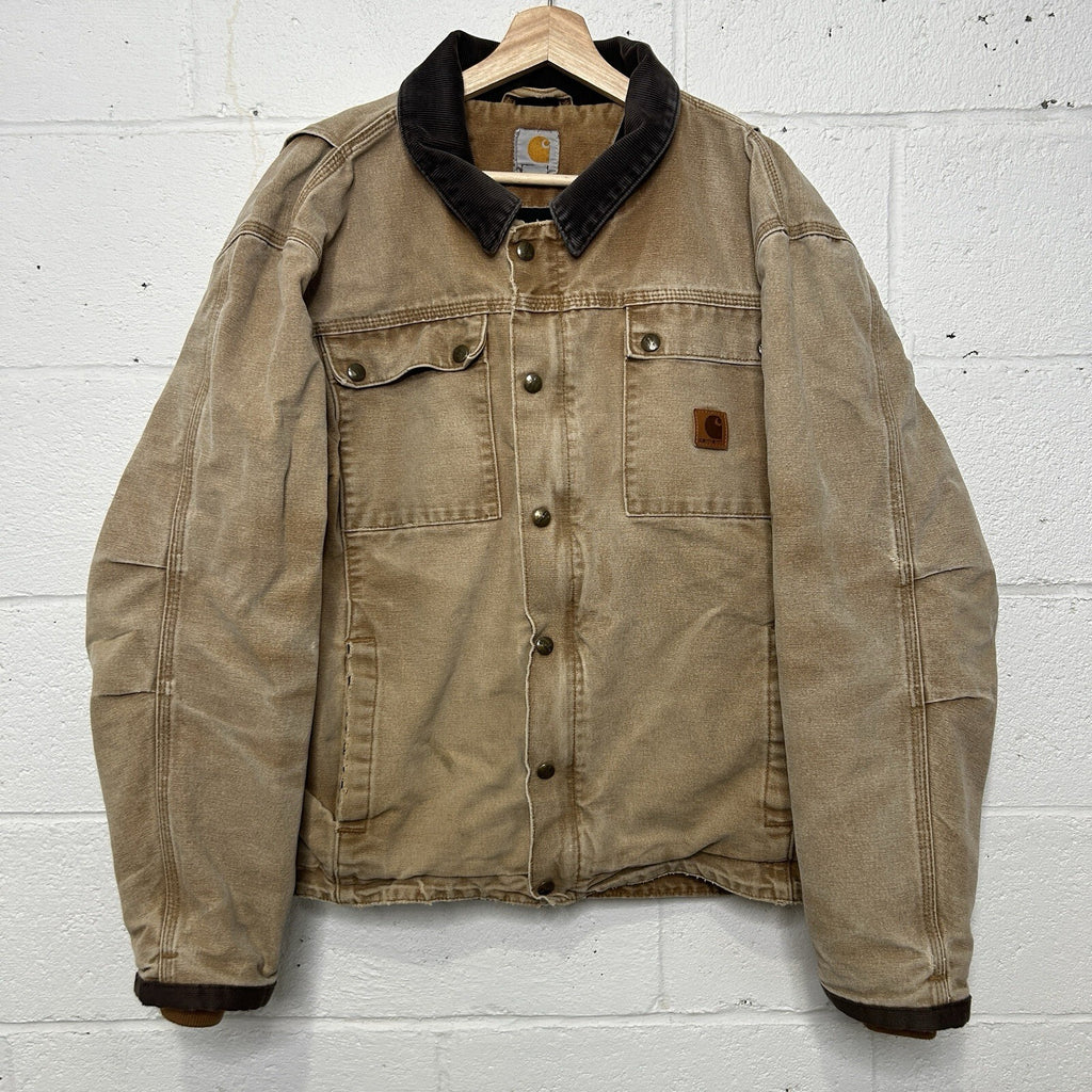 Carhartt Quilted Canvas Tractor Jacket “Brown” 103194-211 Men’s Large