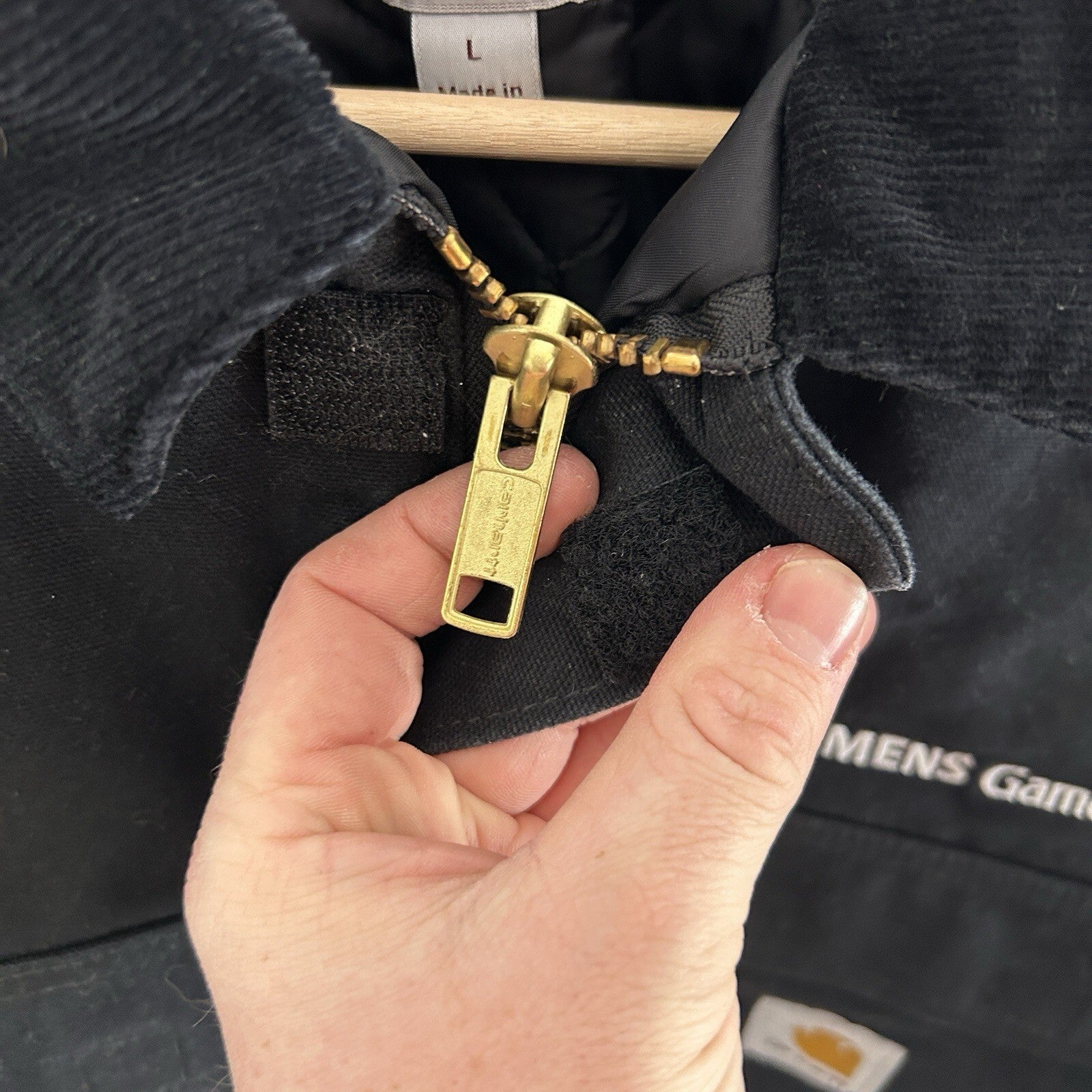 Carhartt Quilt-Lined Artic Traditional Jacket “Black” C003 BLK Men’s Large