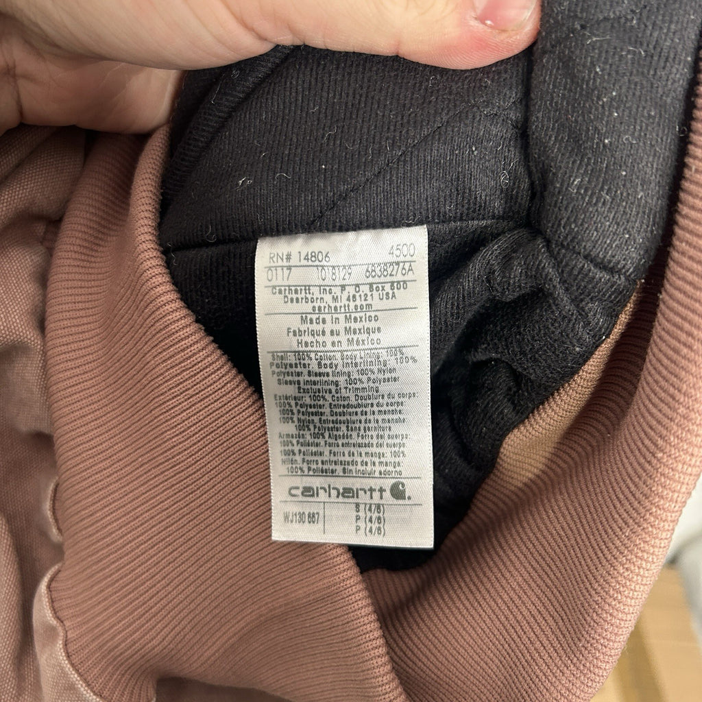 Carhartt Hooded Active Jacket “Burlwood/Dusty Pink” WJ130 667 Women’s Small