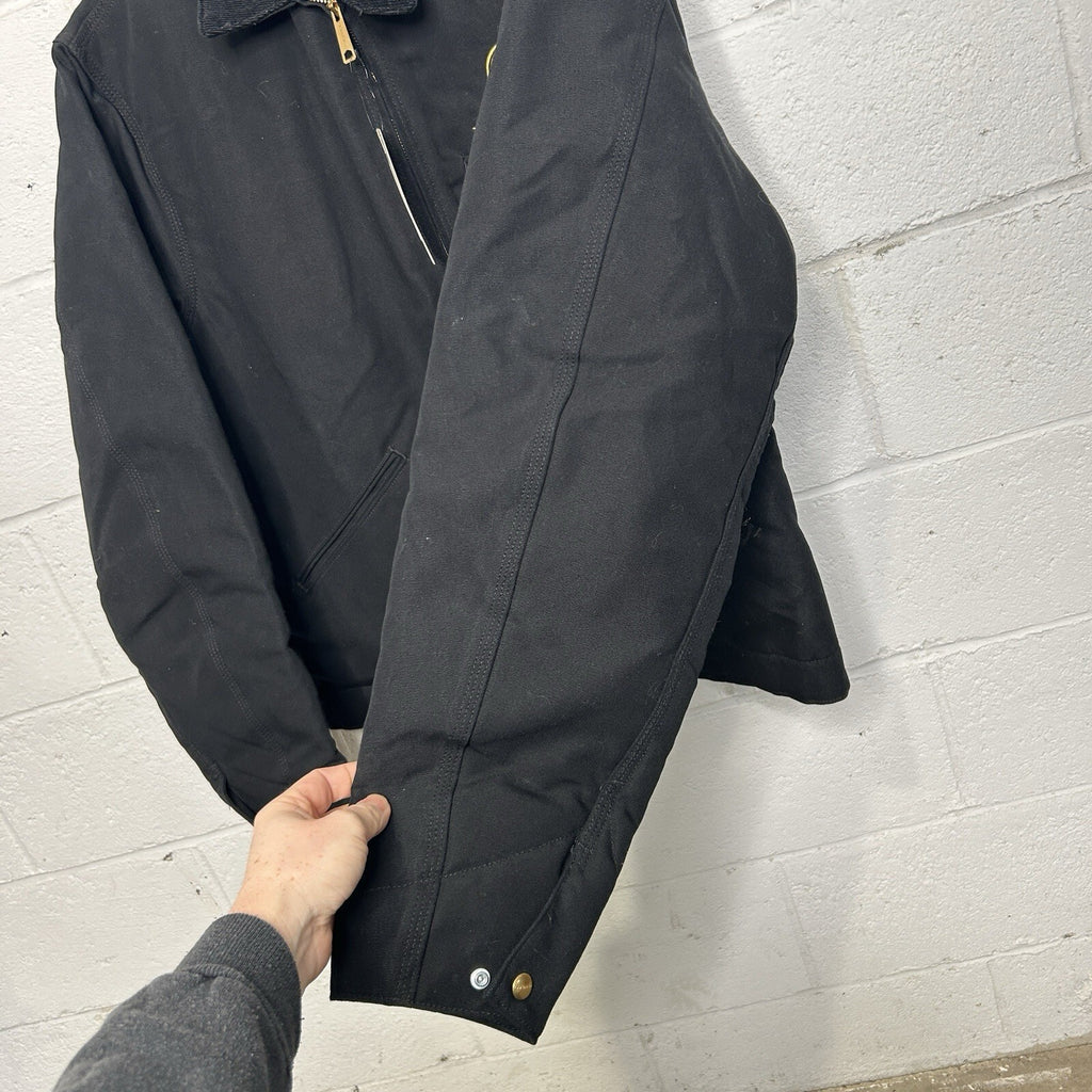 Y2K Carhartt Blanket-Lined Detroit Jacket “Black” Leupold J001 BLK Men’s LT New