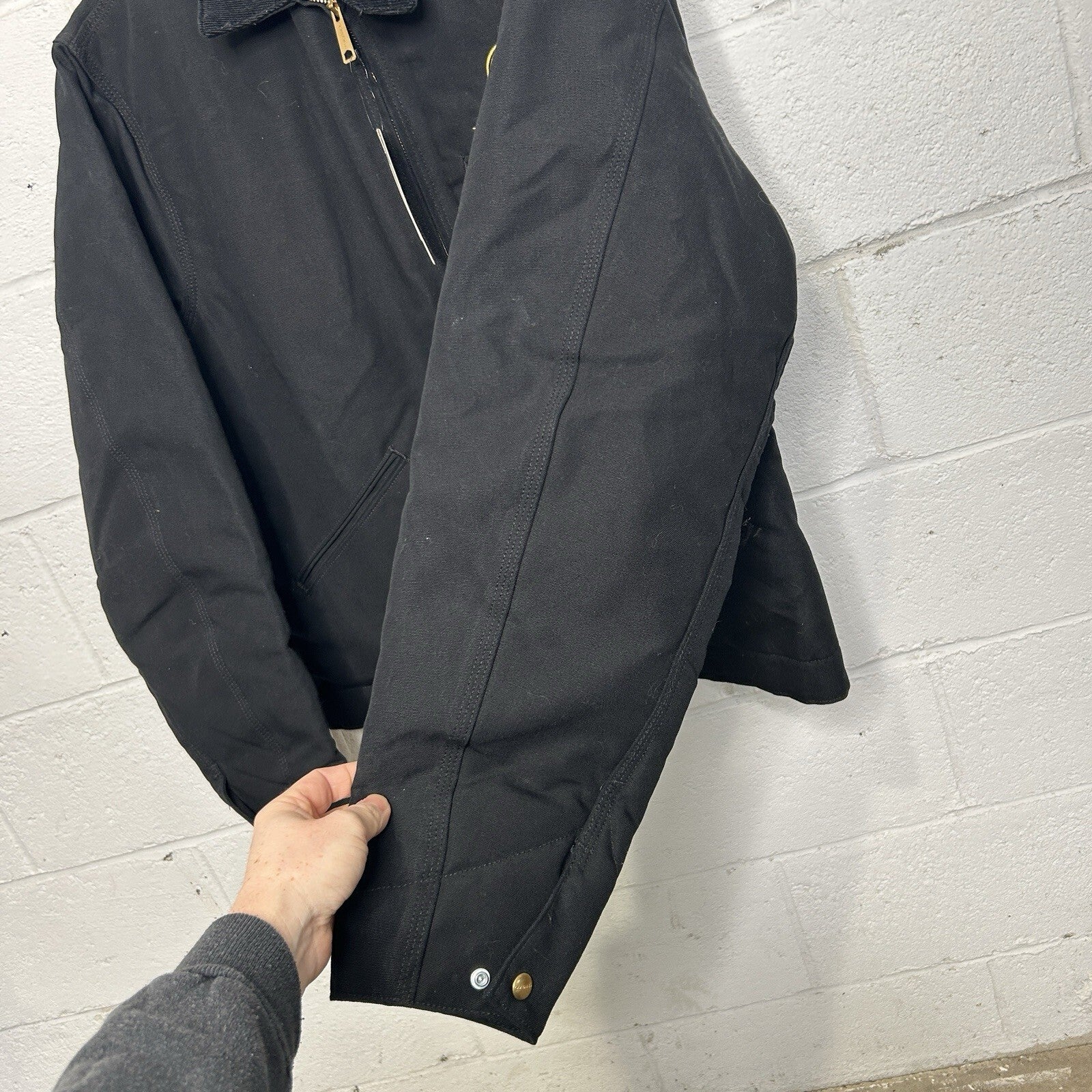 Y2K Carhartt Blanket-Lined Detroit Jacket “Black” Leupold J001 BLK Men’s LT New