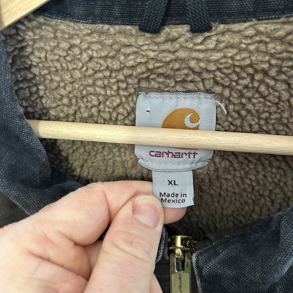 Vintage Carhartt Sherpa-Lined Ridge Jacket “Dark Brown” C61 DKB Men’s X-Large