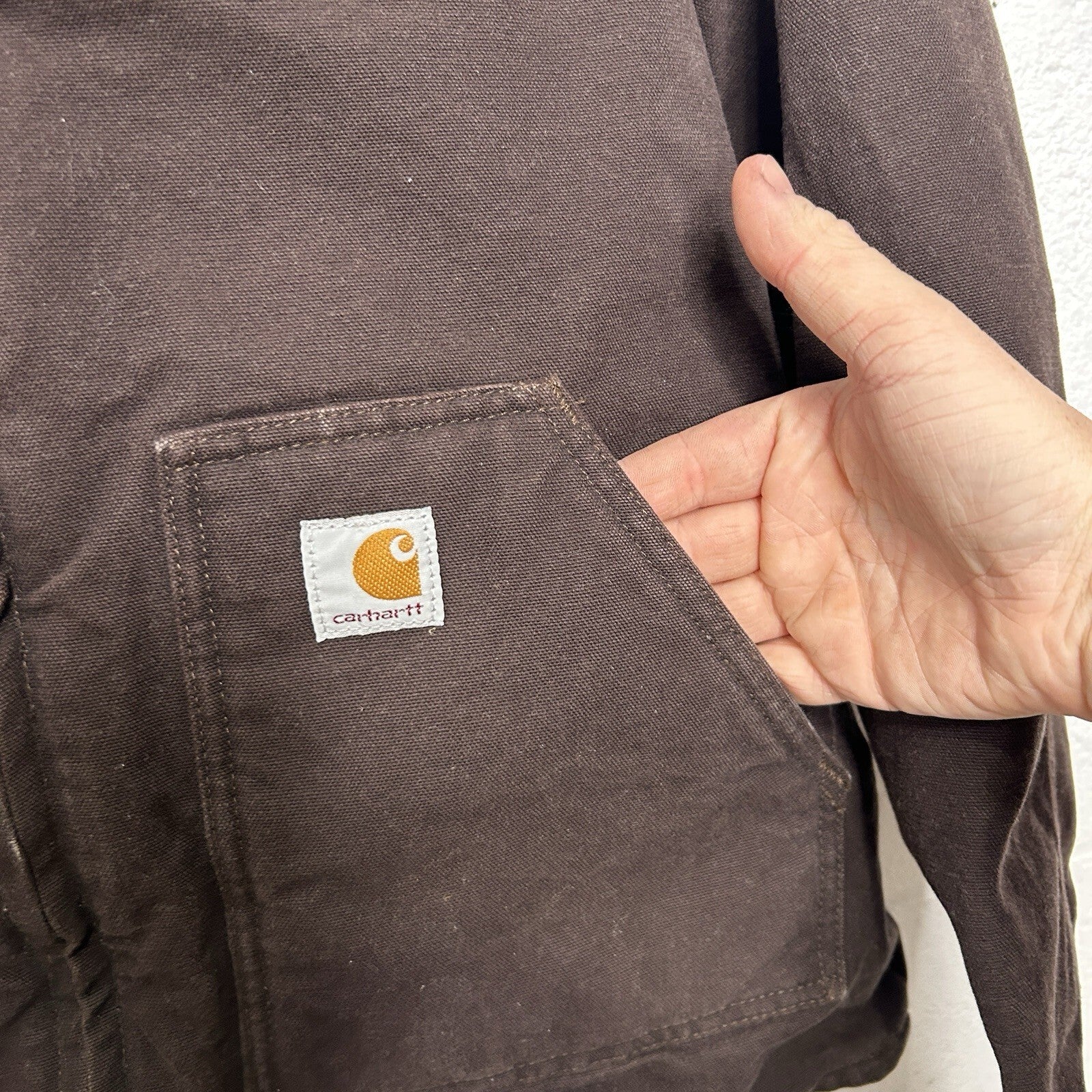 Vintage Carhartt Sherpa-Lined Canyon Jacket “Dark Brown” WJ022 DKB Women’s Large