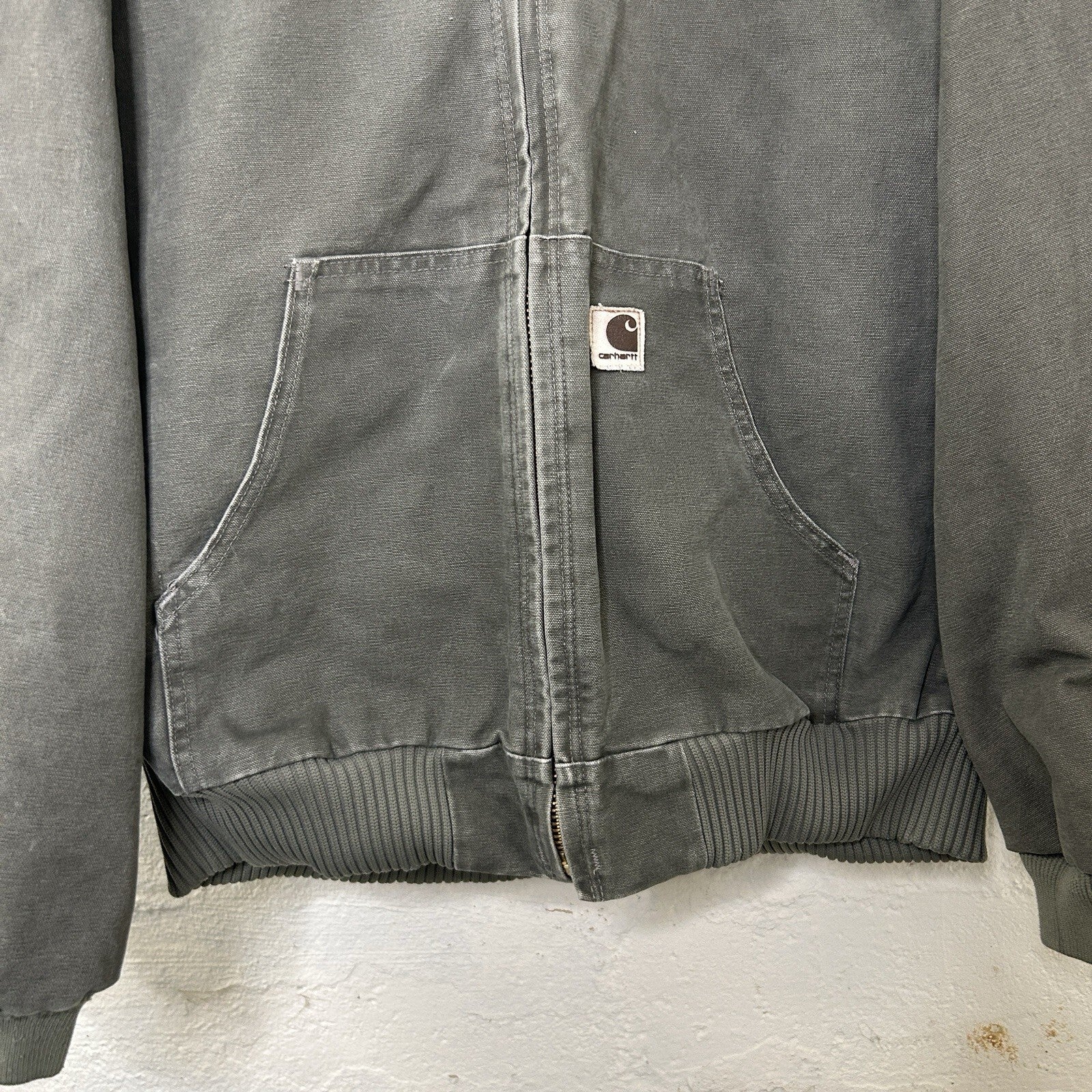 Vintage Carhartt Quilted Hooded Active Jacket “Sage” J142 SAG Men’s X-Large