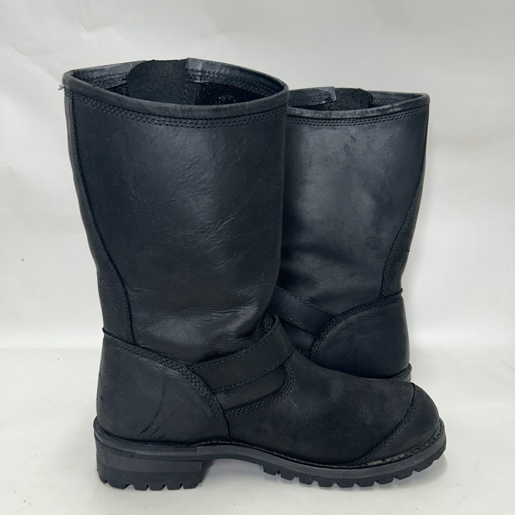 Harley Davidson Embroidered Flames Biker Engineer Boots “Black” Men’s 12