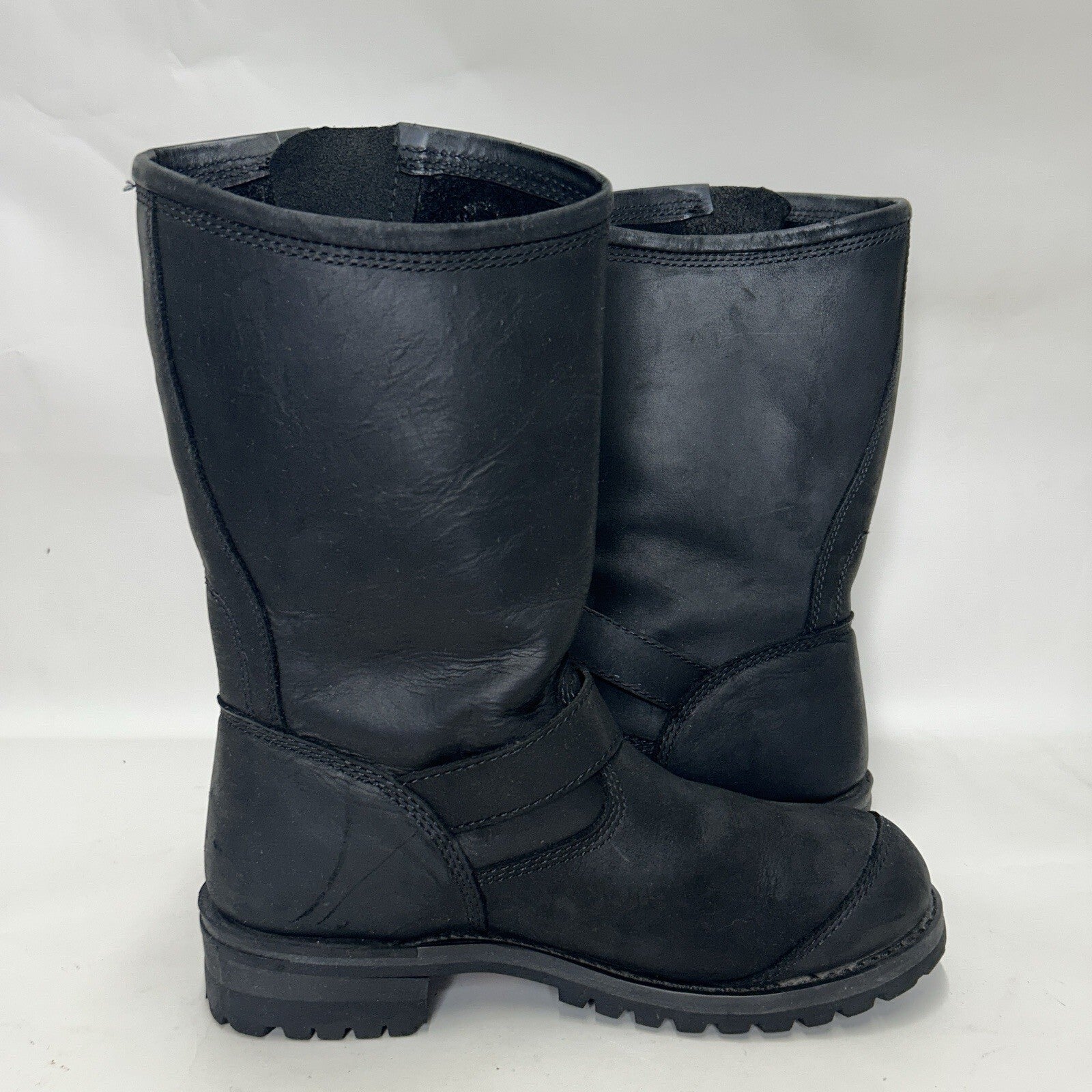 Harley Davidson Embroidered Flames Biker Engineer Boots “Black” Men’s 12
