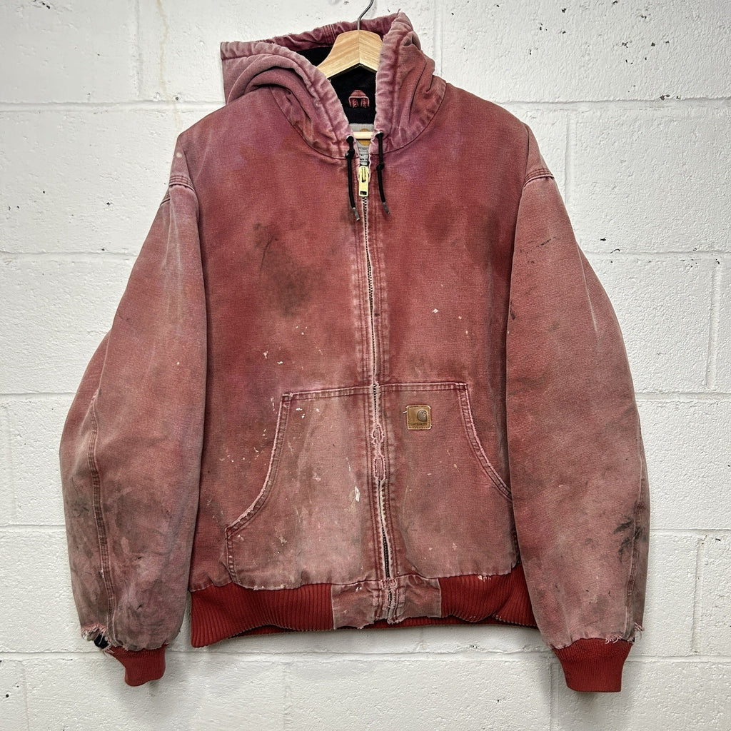 Y2K Carhartt Quilted Active Jacket “Dark Red” J130 DKR Men’s X-Large