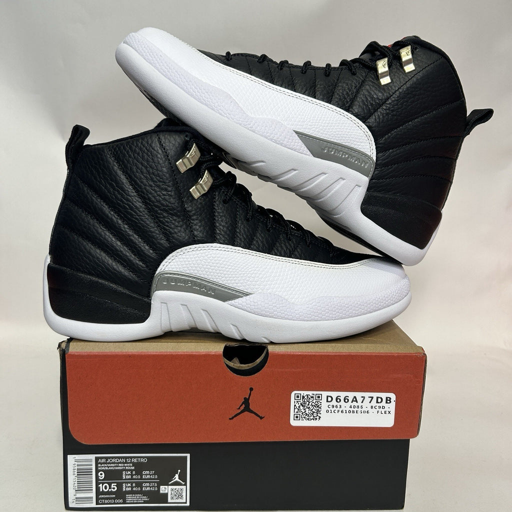 Nike Air Jordan 12 Retro OG “Playoff/Black White” CT8013-006 Men's 9 New