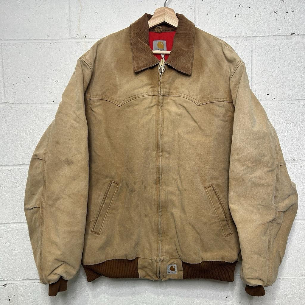 Vintage Carhartt Quilted Santa Fe Jacket “Brown” J13 BRN Men’s X-Large Worn