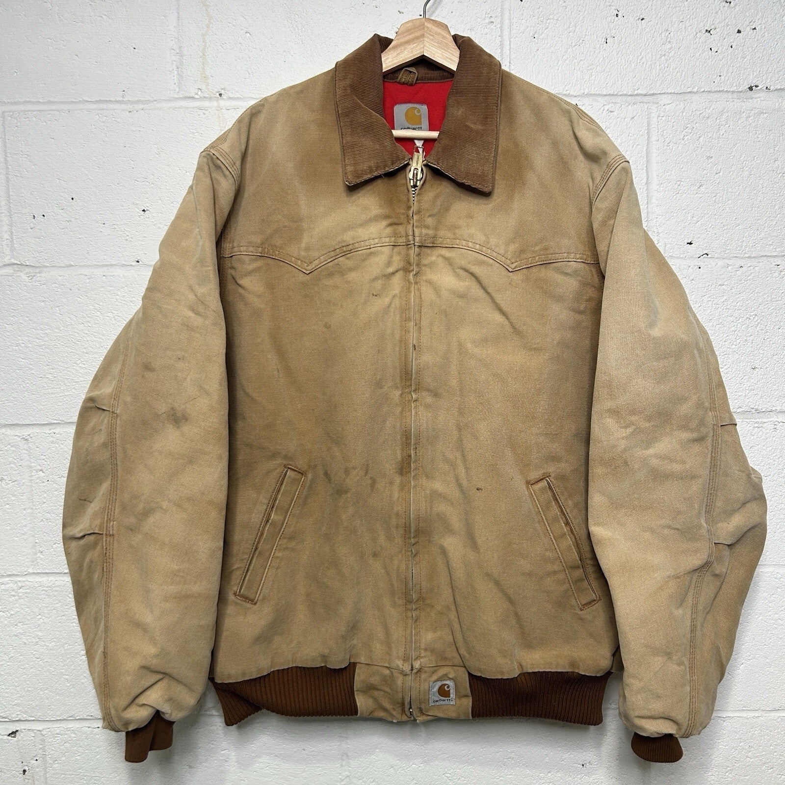 Vintage Carhartt Quilted Santa Fe Jacket “Brown” J13 BRN Men’s X-Large Worn
