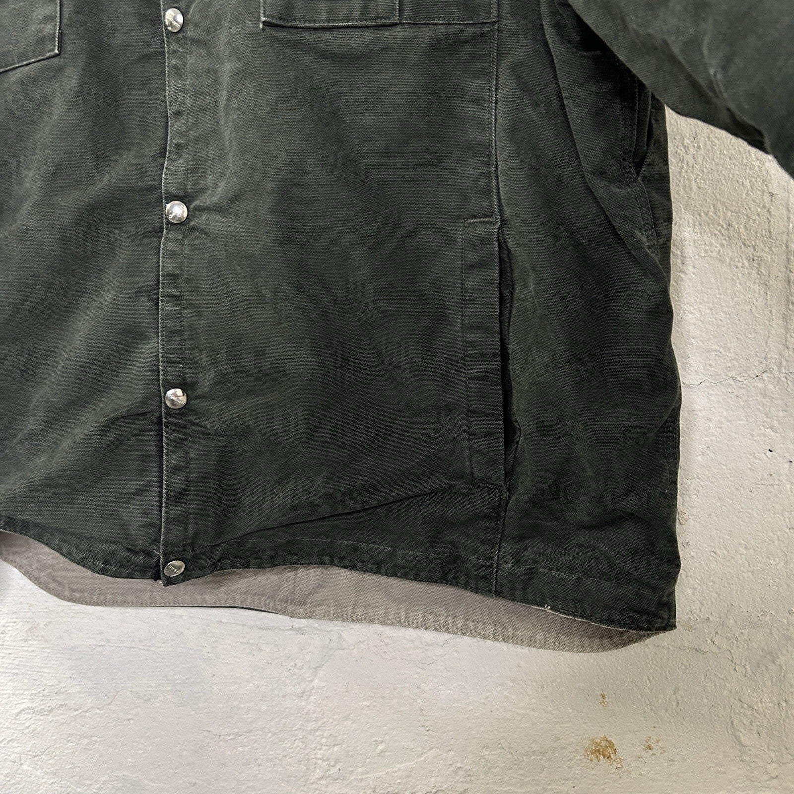 Y2K Carhartt Sandstone Hooded Multi-Pocket Jacket “Moss” J284 MOS Men’s X-Large