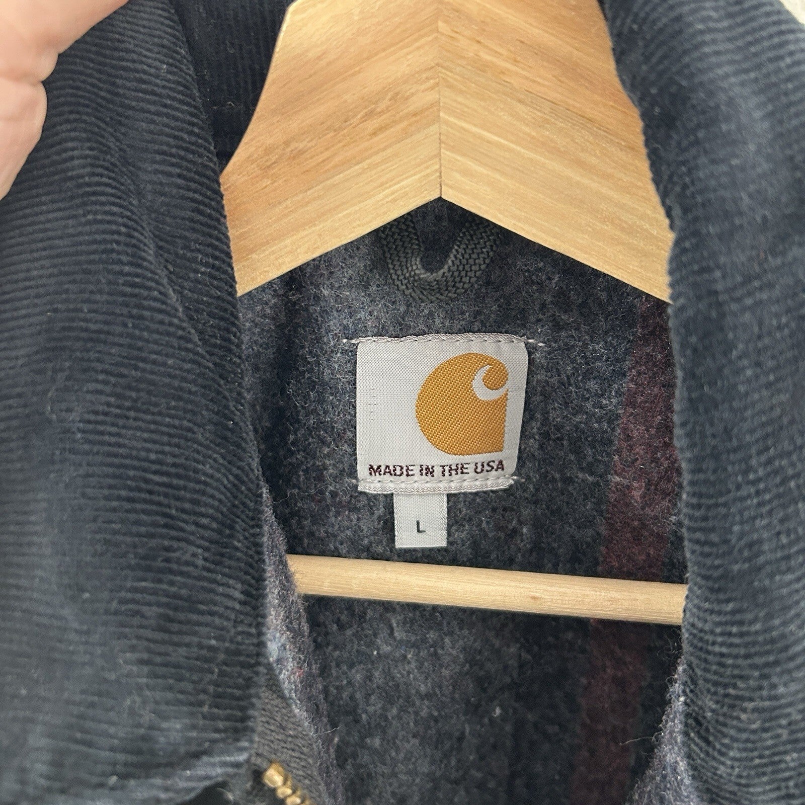 Vintage Carhartt Blanket-Lined Detroit Jacket “Black” Leupold J001 BLK Men’s LRG