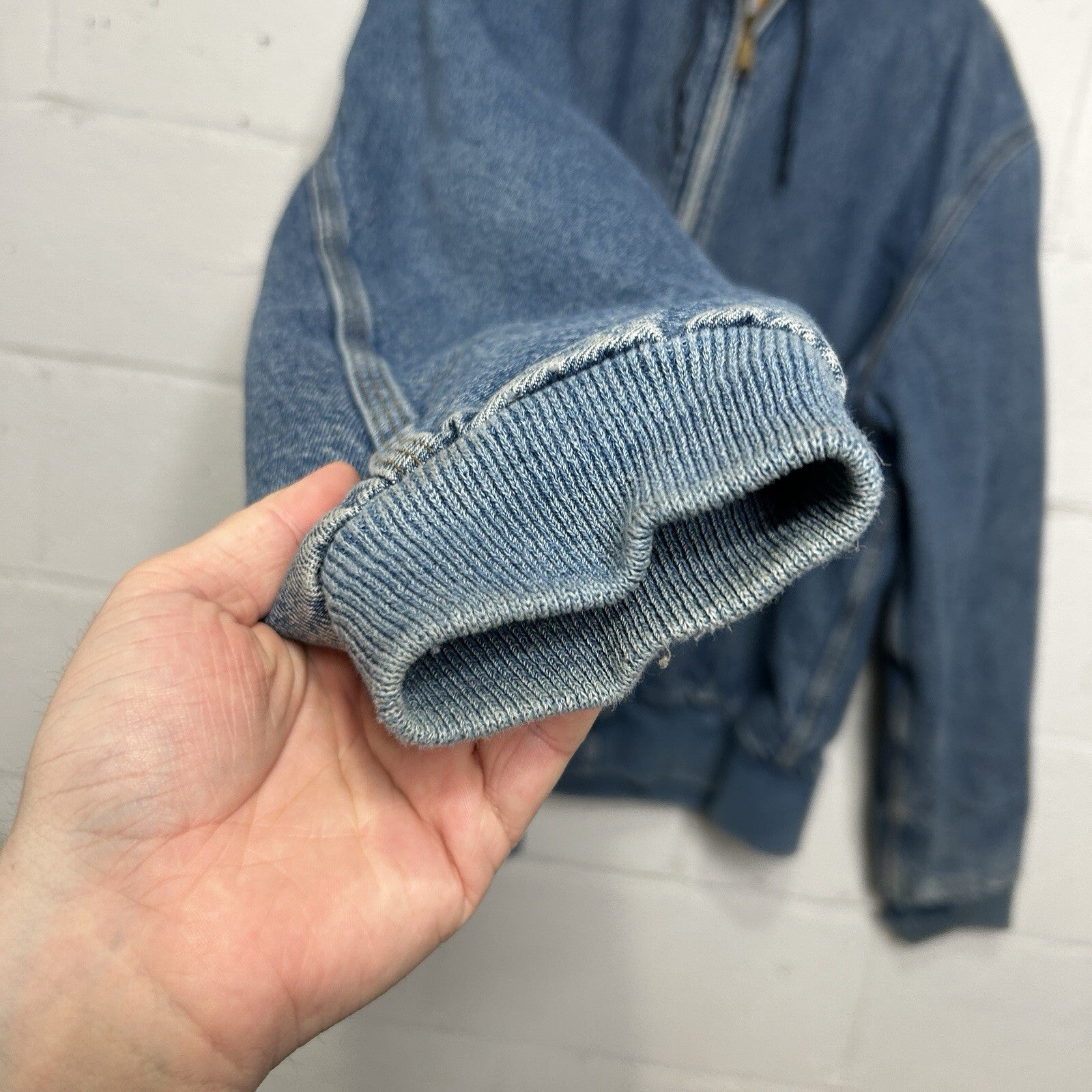 Vintage Carhartt Blanket-Lined Hooded Jacket “Denim” JB698 ASAP Rocky Men’s XL
