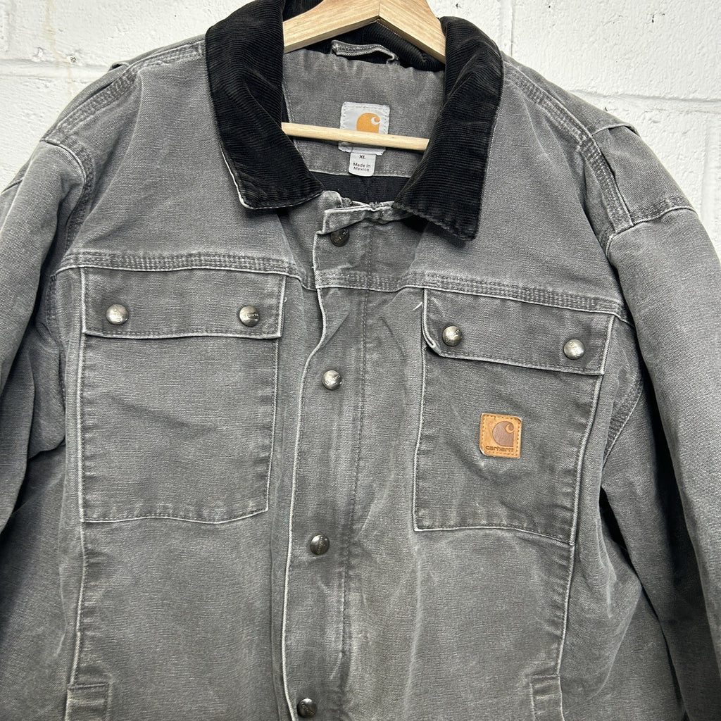 Carhartt Canvas Quilted Tractor Jacket “Gravel/Grey” 103194-GVL Men’s X-Large