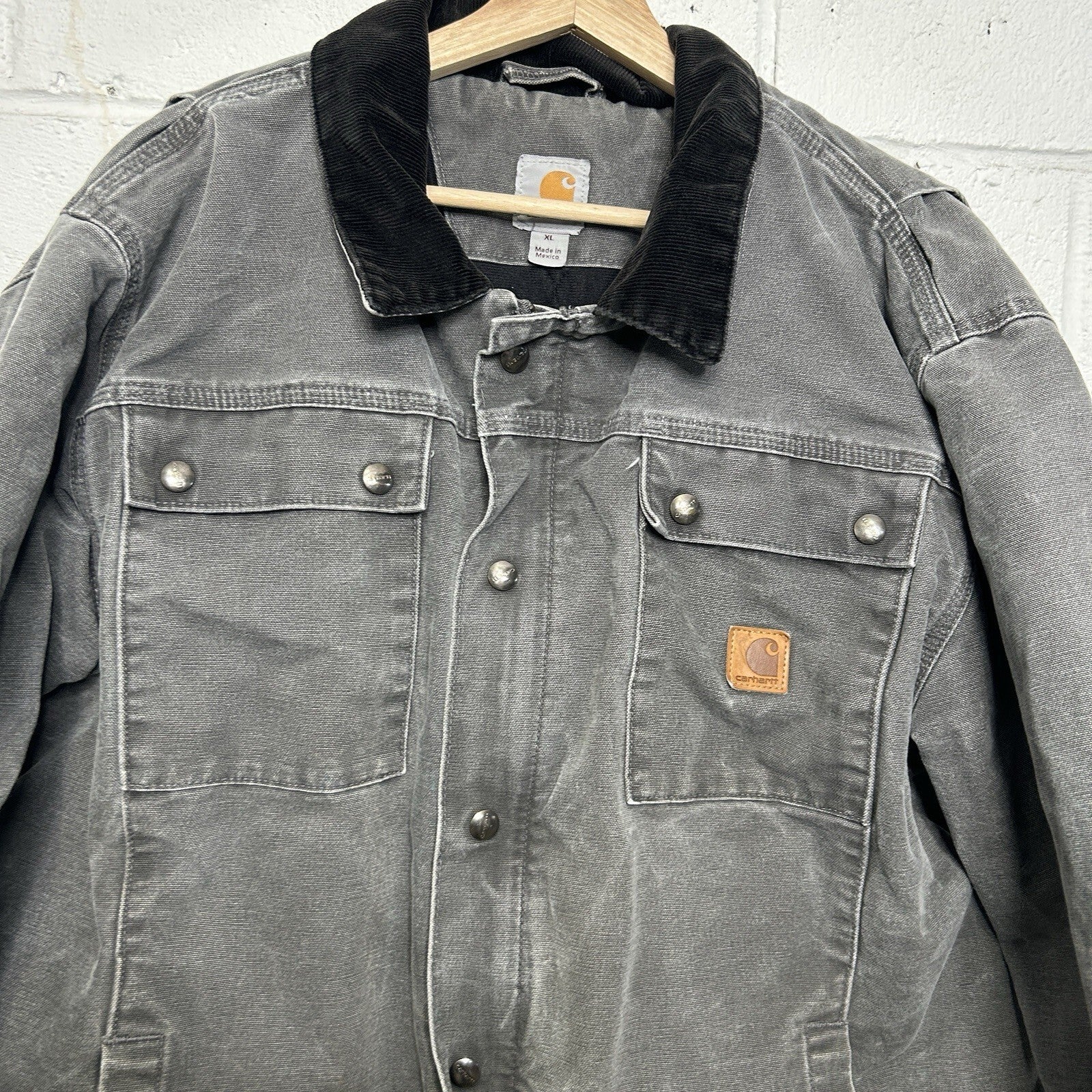 Carhartt Canvas Quilted Tractor Jacket “Gravel/Grey” 103194-GVL Men’s X-Large