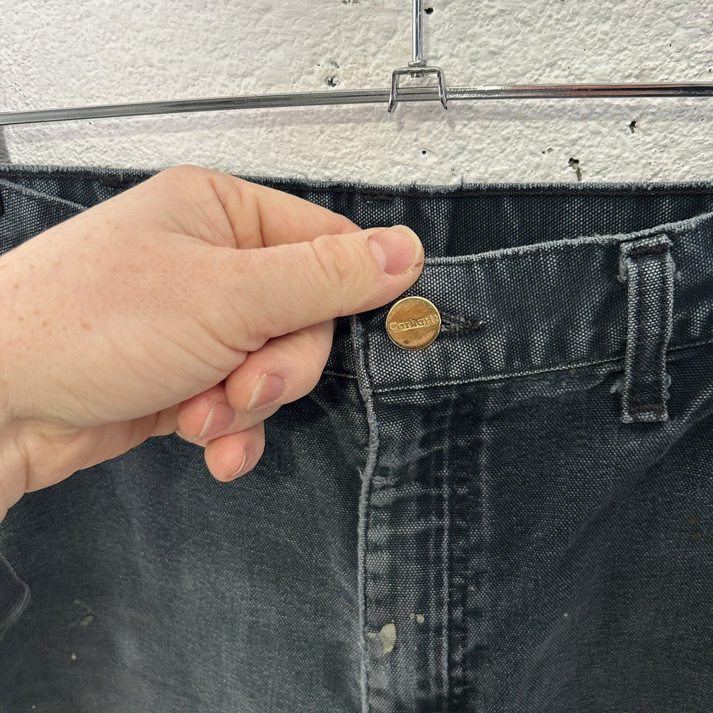 Vintage Faded Carhartt DoubleKnee Carpenter Pants “Black”