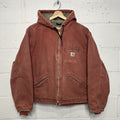 Y2K Carhartt Sherpa Hooded Detroit Jacket “Vintage Rose” WJ141 VRS Women’s XL
