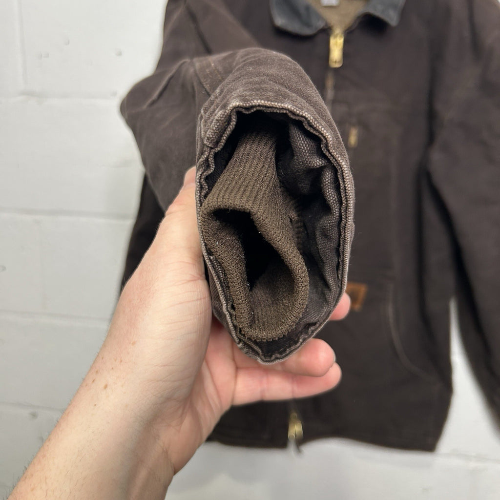 Vintage Carhartt Sherpa-Lined Ridge Jacket “Dark Brown” C61 DKB Men’s Medium