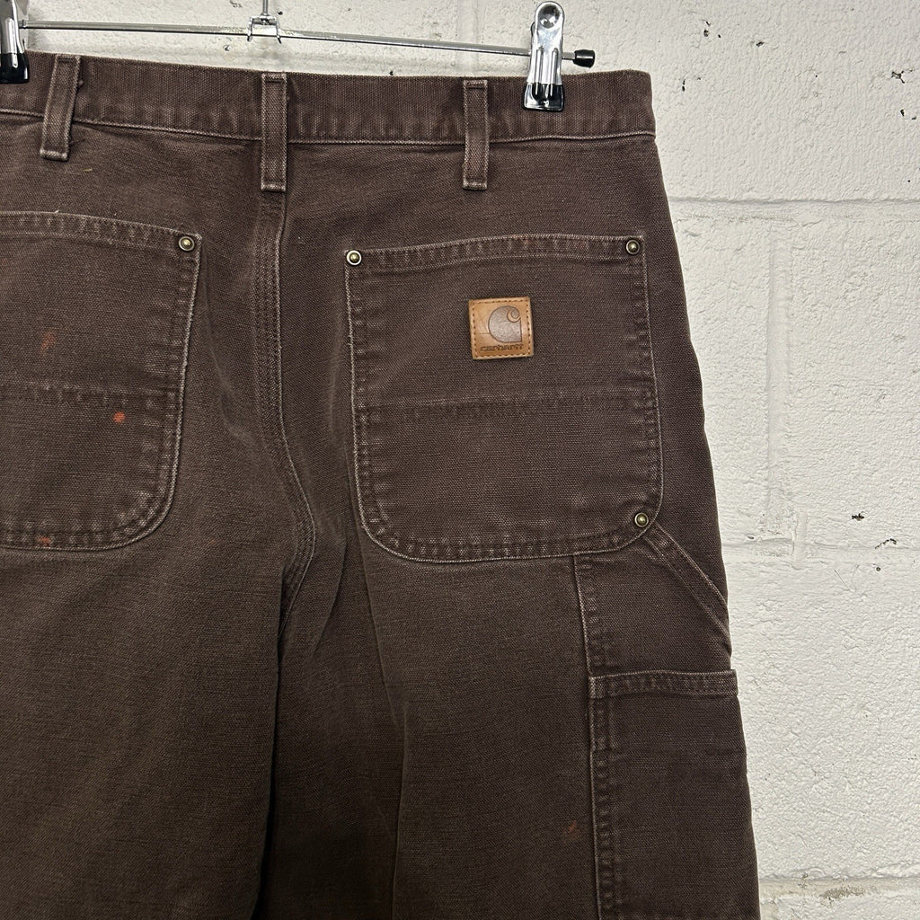 Vintage Carhartt DoubleKnee Dungaree Pants “Dark Brown”