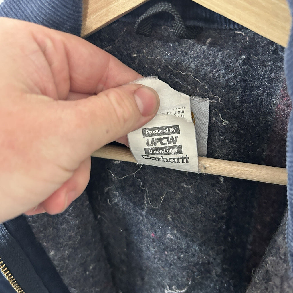 Vintage Carhartt Blanket-Lined Detroit Jacket “Dark Navy” J01 DNY Men’s 44/XL