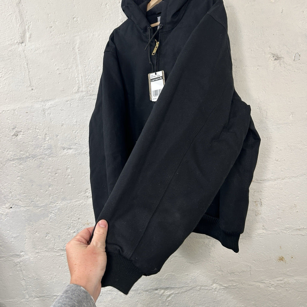Carhartt Quilted Active Hooded Jacket “Black” 103940-BLK Men’s Large New