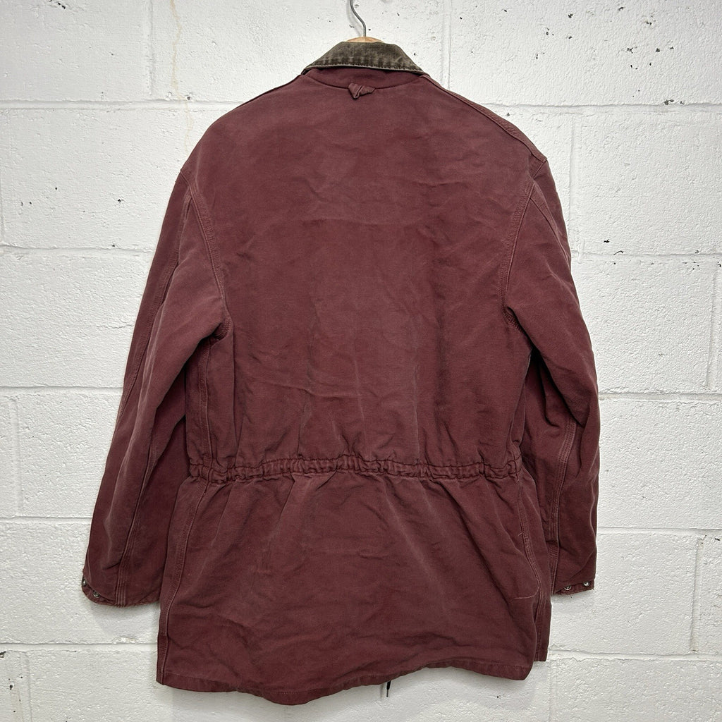 Vintage Carhartt Blanket-Lined Washed-Duck Trail Parka Jacket “Redwood” PB1136