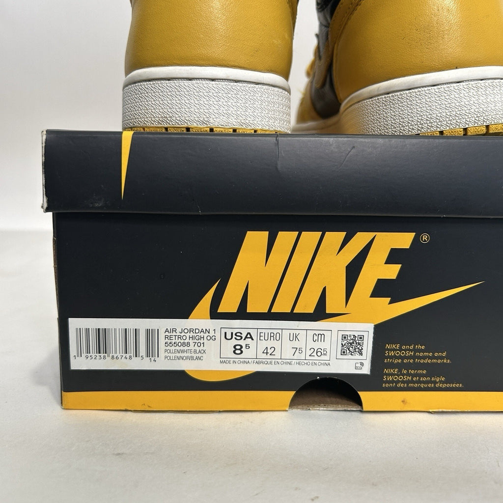 Nike Air Jordan 1 Retro High OG “Pollen” 555088-701 Men’s 8.5 Worn