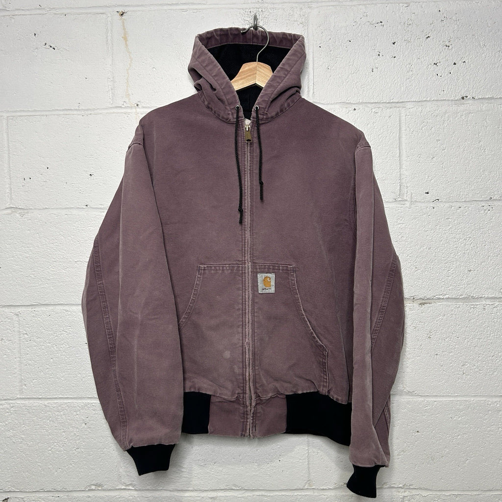Vintage Carhartt Thermal-Lined Hooded Active Jacket “Damson” JR457 Men’s Large