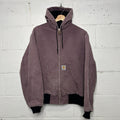 Vintage Carhartt Thermal-Lined Hooded Active Jacket “Damson” JR457 Men’s Large