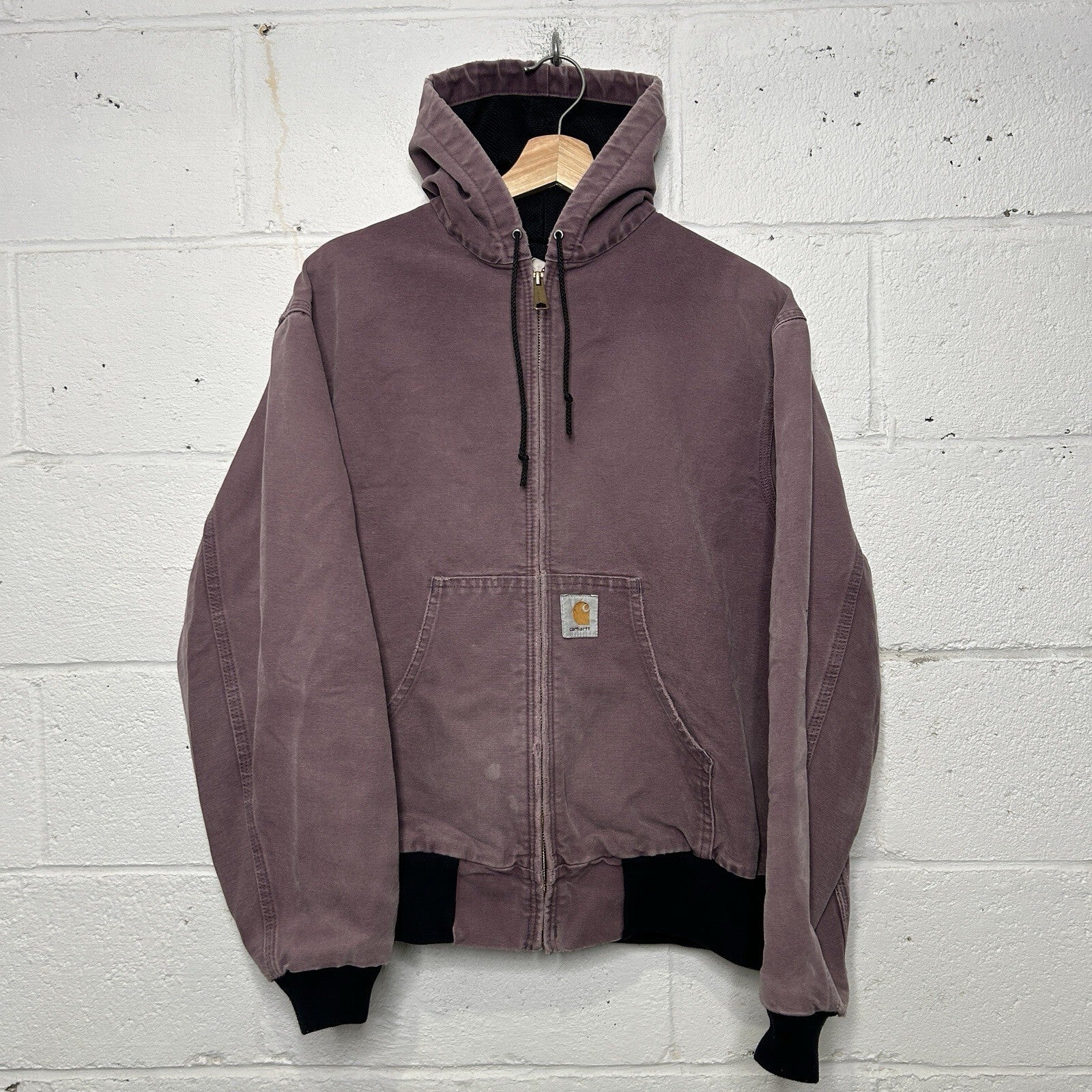 Vintage Carhartt Thermal-Lined Hooded Active Jacket “Damson” JR457 Men’s Large