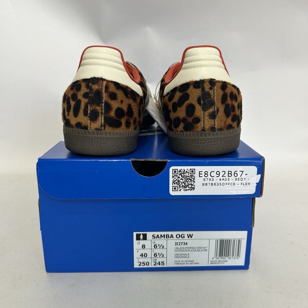 adidas Samba OG WMNS Leopard - “Preloved Red” JI2734 Women's 8 New