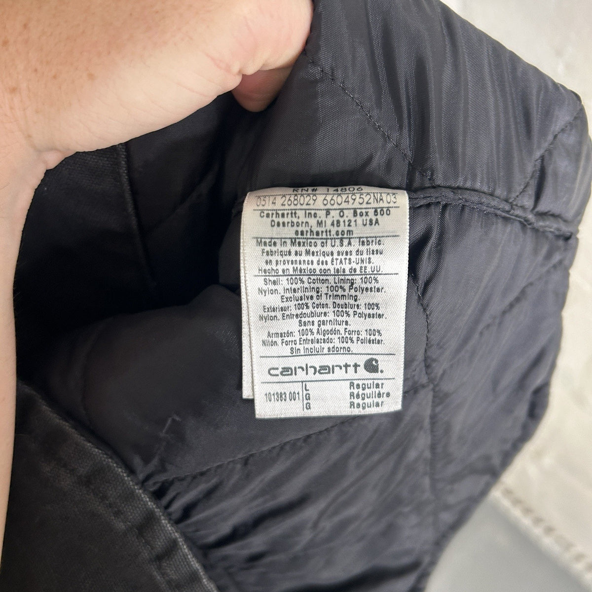 Vintage Carhartt Quilted Artic Vest Black “Minnesota” 101383