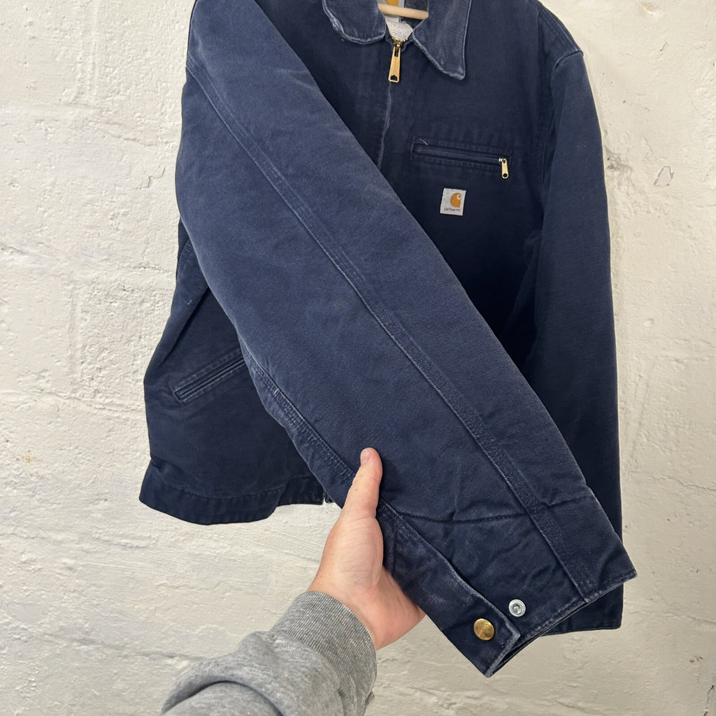 Vintage Carhartt Blanket-Lined Detroit Jacket “Dark Navy” J01 DNY Men’s 44/XL