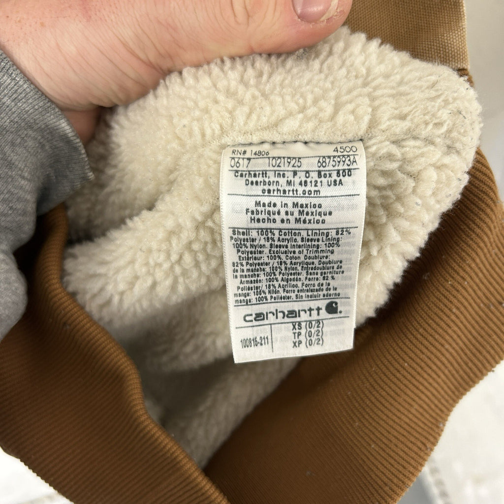 Carhartt Sherpa-Lined Wildwood Jacket “Brown” 100815-211 Women’s Extra-Small
