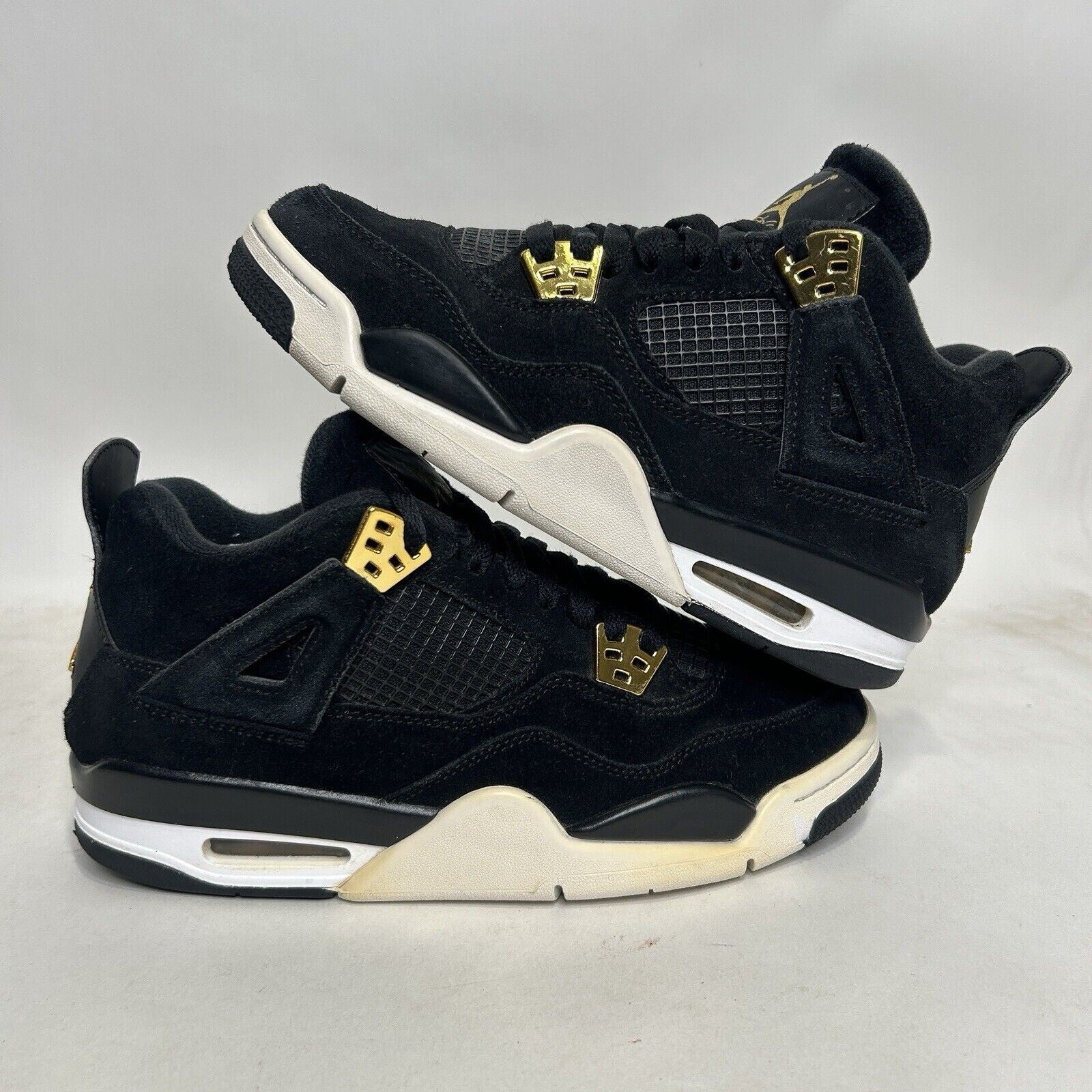 Nike Shoes Air Jordan 4 Retro BG “Royalty/Black Gold” 2024
