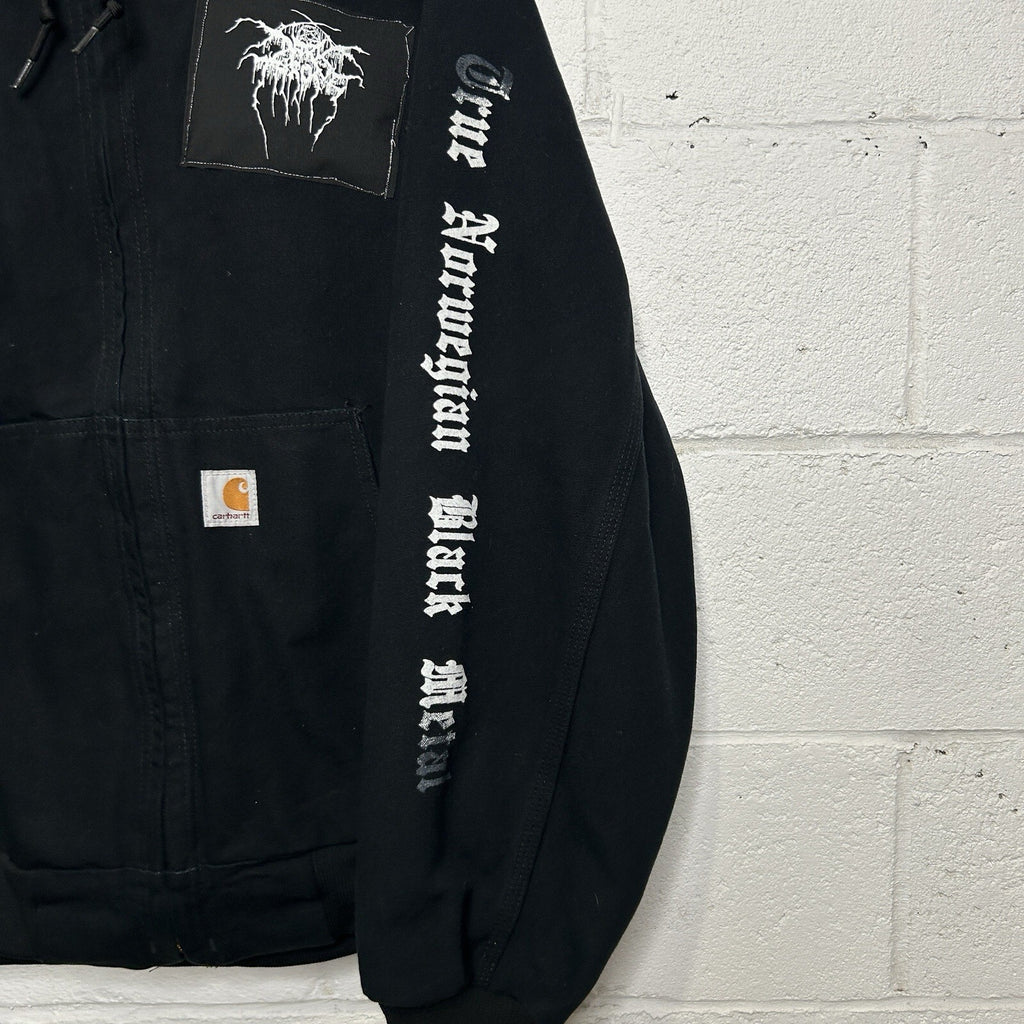 Y2K Carhartt Thermal-Lined Hooded Active Jacket “Black” J131 BLK Dark Throne