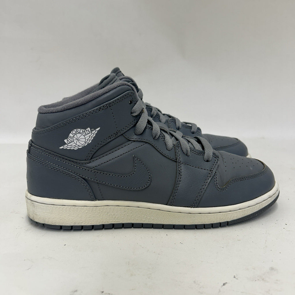 Nike Air Jordan 1 Retro Mid GS “Cool Grey White” 554725-003 7Y/Women’s 8.5