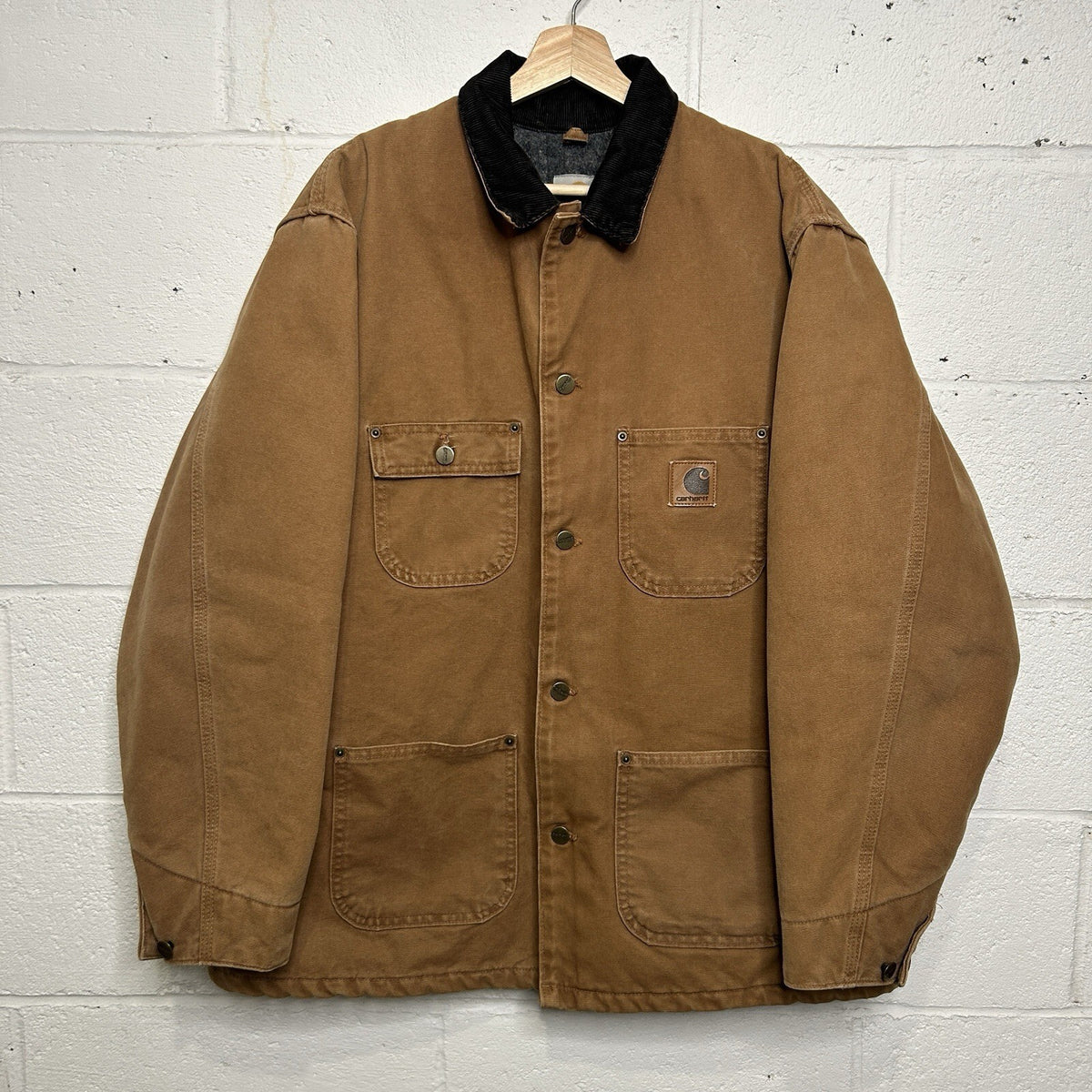 Vintage Carhartt Blanket-Lined Chore Coat “Brown” C02 BRN Men’s Large