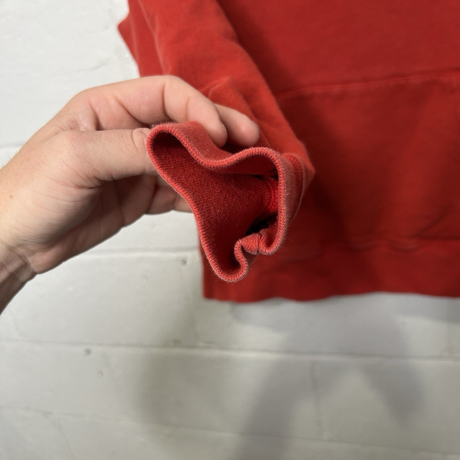 Supreme Don't Care Sweatshirt Pullover Hoodie “Burnt Red” FW21 Men’s Small