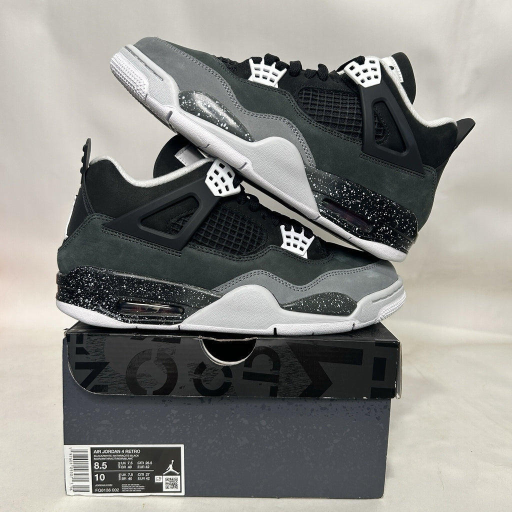 Nike Jordan 4 Retro OG “Fear/Black White Grey” FQ8138-002 Men’s 8.5 New