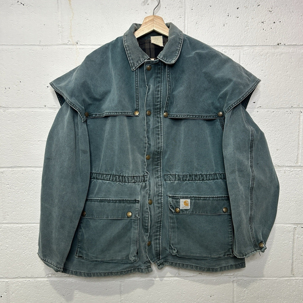Vintage Carhartt Duster Cape Coat Jacket “Hunter Green”