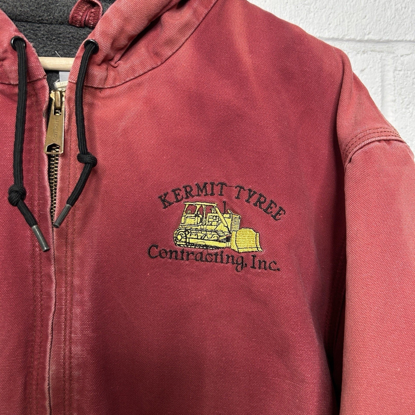 Vintage Carhartt Fleece-Lined Active Jacket “Dark Red” J158 DKR