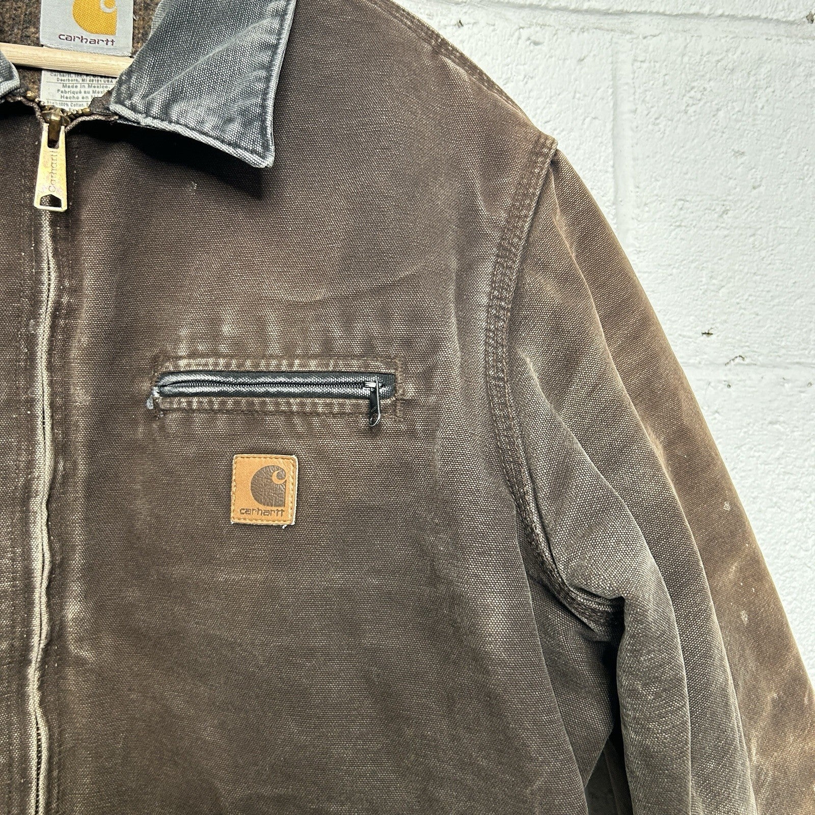 Vintage Carhartt Blanket-Lined Detroit Jacket “Dark Brown” J97 DKB Men’s Large