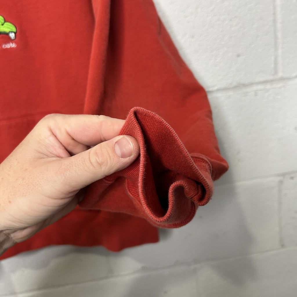 Supreme Don't Care Sweatshirt Pullover Hoodie “Burnt Red” FW21 Men’s Small
