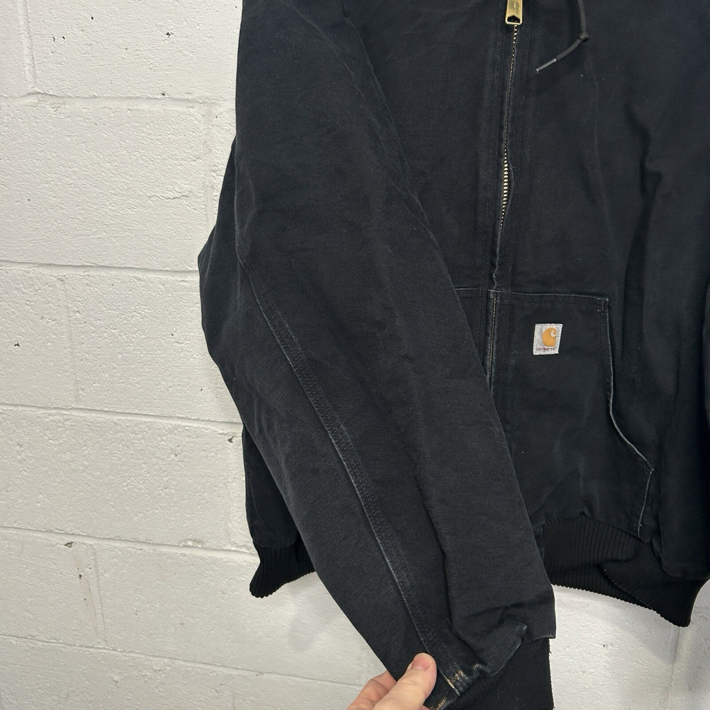 Vintage Carhartt Quilted Hooded Active Jacket “Black” J140 BLK Men’s 2XL