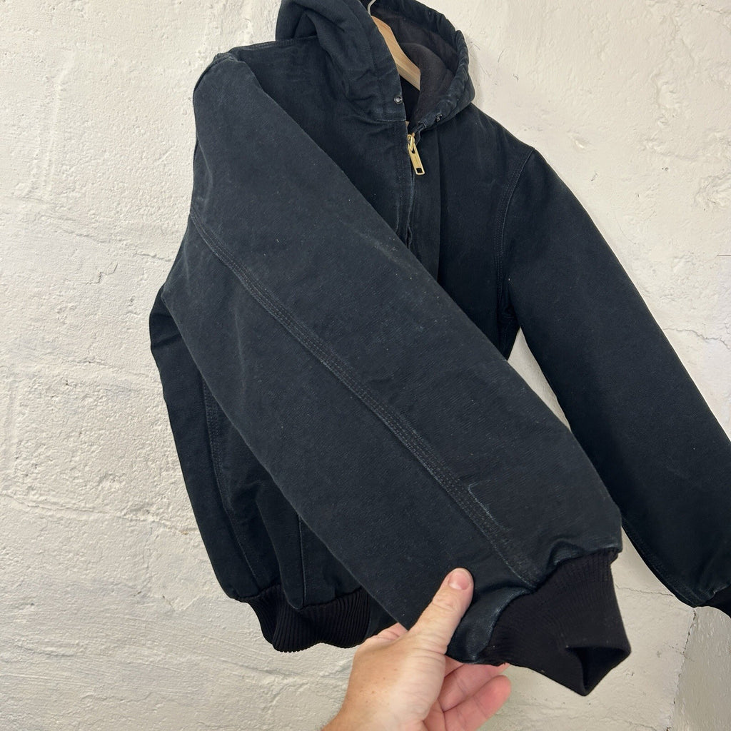 Vintage Carhartt Quilted Hooded Active Jacket “Black” J140 BLK Men’s Small