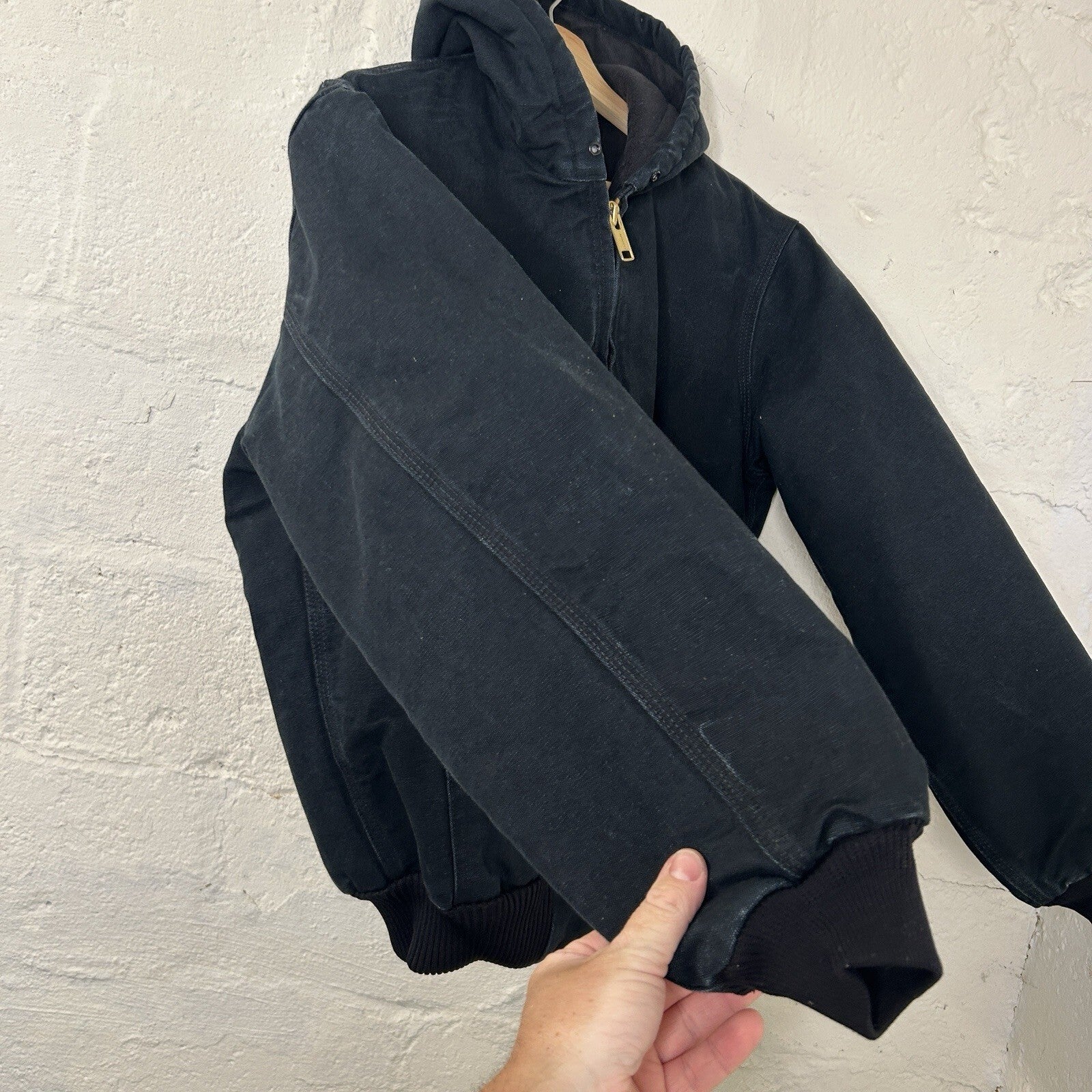 Vintage Carhartt Quilted Hooded Active Jacket “Black” J140 BLK Men’s Small